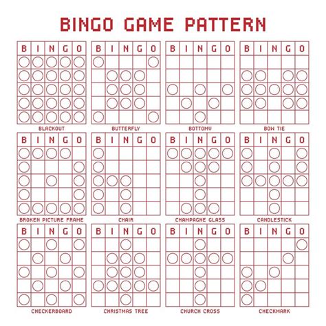 printable popular bingo patterns|Bingo Patterns & Number Calling .
